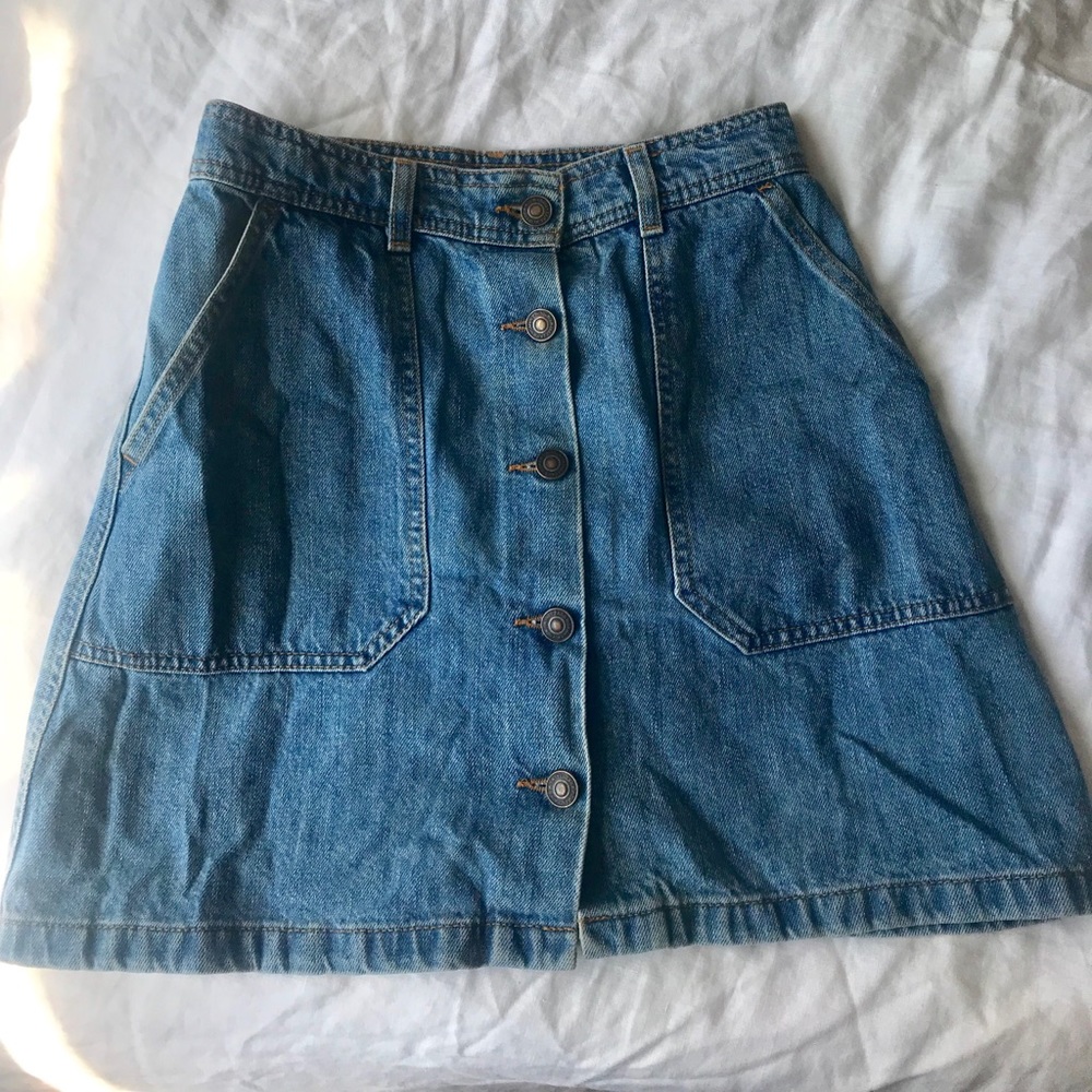 Zara Denim bottom up skirt